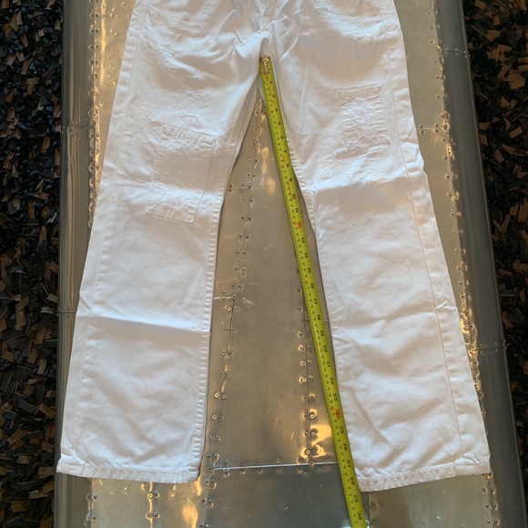 Express Men's White Rocco Slim Fit Moto Jeans - Picture 3 of 8